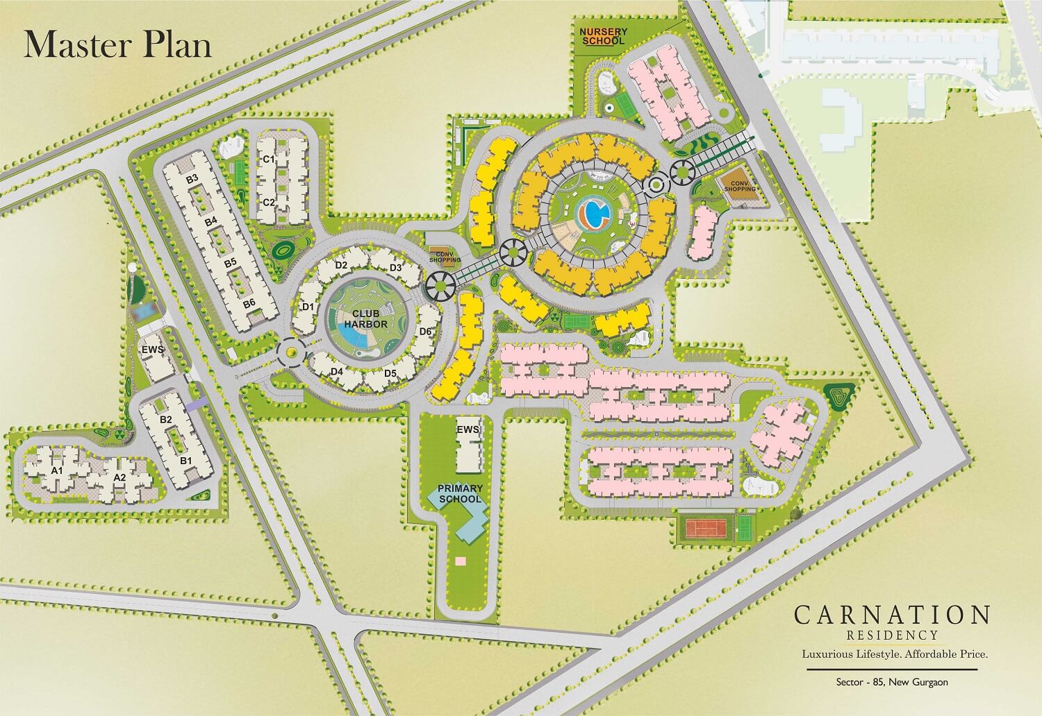Orris Carnation Residency master plan